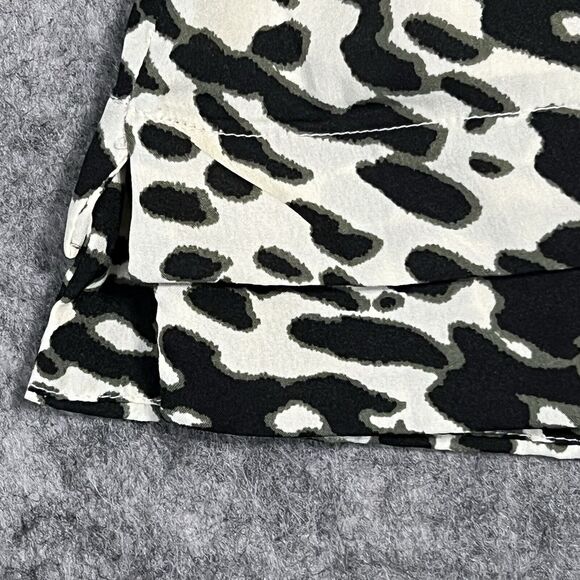 W118 Walter Baker Top Blouse Womens L Multi Tie Front Animal Print Boat Neck NWT - Picture 16 of 17